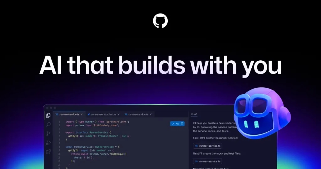 GitHub Copilot as an AI programming assistant integrated into the development environment